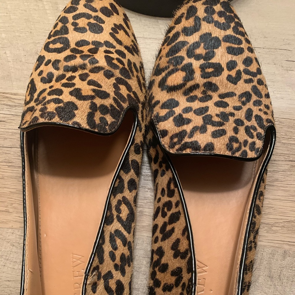 J Crew Cheetah Loafer Flats